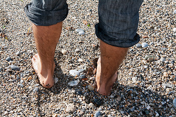 Image showing pair of men's feet