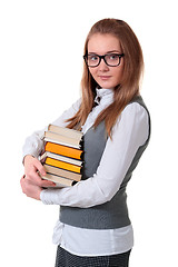 Image showing Young girl with book