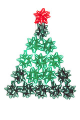 Image showing Spruce from green gift ribbon