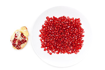 Image showing Red pomegranate seeds