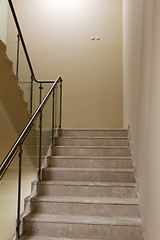 Image showing Corridor and the marble staircase