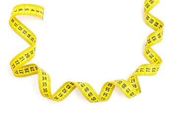 Image showing Yellow measuring tape 