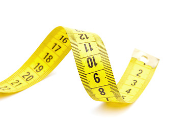 Image showing Yellow measuring tape 