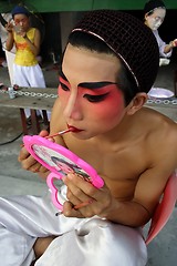 Image showing Opera Performer in Makeup