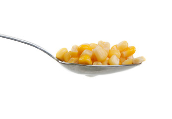 Image showing Spoon with corn