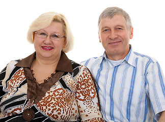 Image showing portrait of an elderly couple