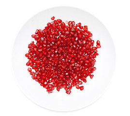 Image showing Red pomegranate seeds