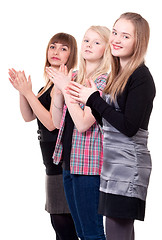 Image showing Three young girls