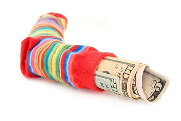 Image showing Money sock