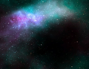 Image showing deep space cosmos nebula galaxy