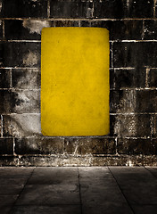 Image showing Yellow grunge background