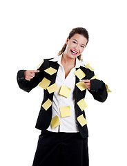 Image showing Funny business woman