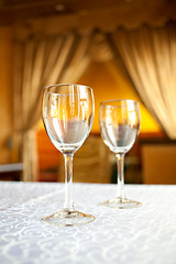 Image showing Two glasses of wine