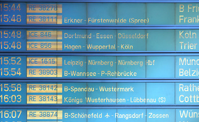 Image showing Timetable