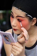 Image showing Opera performer in makeup