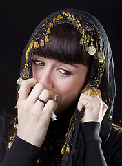 Image showing crying sad woman