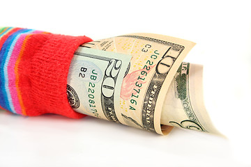 Image showing Money sock