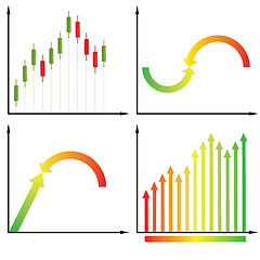 Image showing Candles diagram. vector illustration