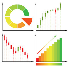 Image showing Candles diagram. vector illustration