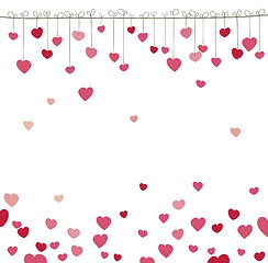 Image showing Background with heart. Vector illustration