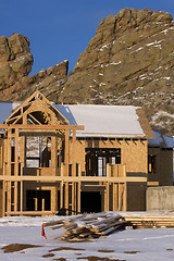 Image showing Home construction in Colorado Rocky Mountain