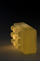 Image showing transparent bar of soap with massaging bumps