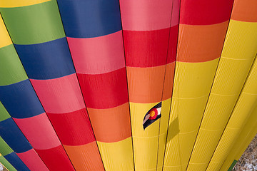Image showing hot air balloon with Colorado flag