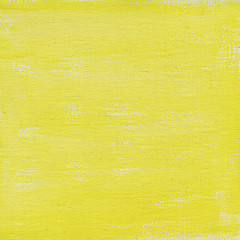 Image showing yellow watercolor abstract with canvas texture