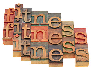 Image showing fitness word abstract
