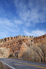 Image showing Colorado hihway with redstone rocks