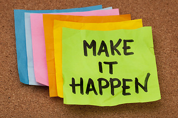 Image showing make it happen