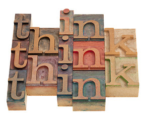 Image showing think word abstract