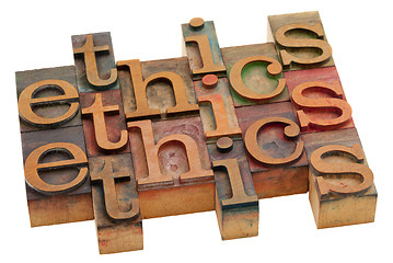 Image showing ethics word abstract