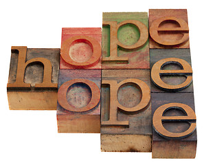 Image showing hope word abstract