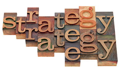 Image showing strategy word abstract
