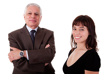 Image showing happy businessman and woman