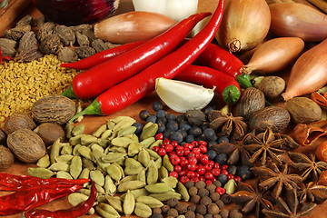 Image showing Spices and herbs