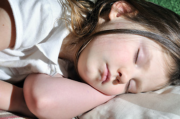 Image showing sleeping girl