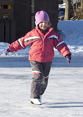 Image showing Child ice skating