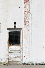 Image showing door white wall