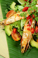 Image showing Asian Chilli Shrimps