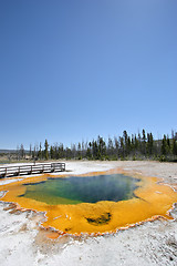 Image showing yellowstone - emerald pool hot spring