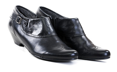 Image showing pair of black shoes