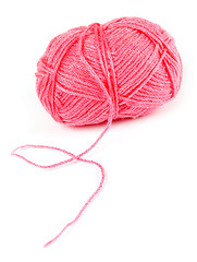 Image showing pink ball of string