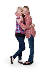 Image showing two girlfriends