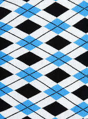 Image showing Background from knitted plaid fabrics