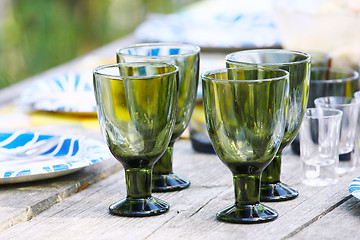 Image showing glasses on table setting