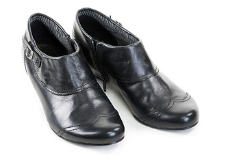 Image showing pair of black shoes