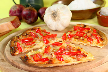 Image showing Tarte flambee