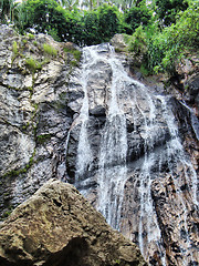 Image showing mountain waterfall     